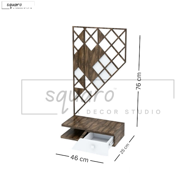 Modern Design Teak Wood Pooja Temple, Mandir for Home and Office