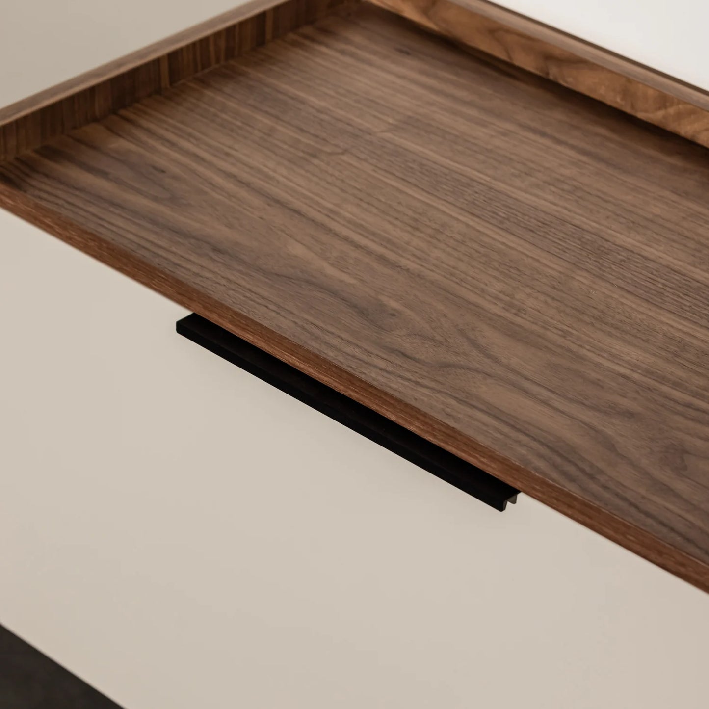Modern Minimalist TV Cabinet with Storage - Sleek Media Console in Neutral Finish and Wooden Accents
