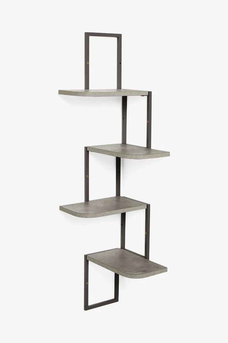 Modern Imported Corner Wall Shelf for Stylish Home Décor and Space Saving | Modern Corner Wall Shelf with Metal Frame - Stylish Space-Saving Storage Solution