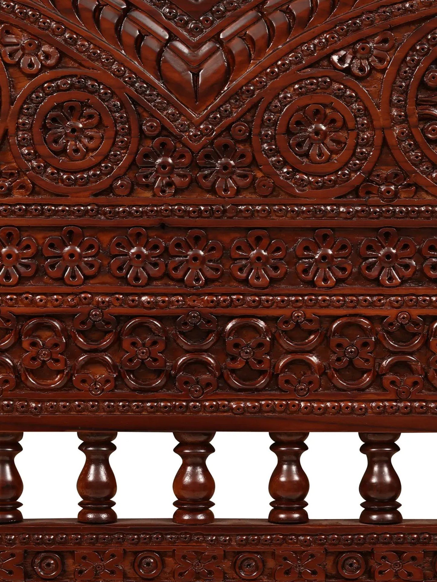 Luxury Handcrafted Wooden Jhoola Swing | Premium Teakwood Indian Swing for Home & Patio