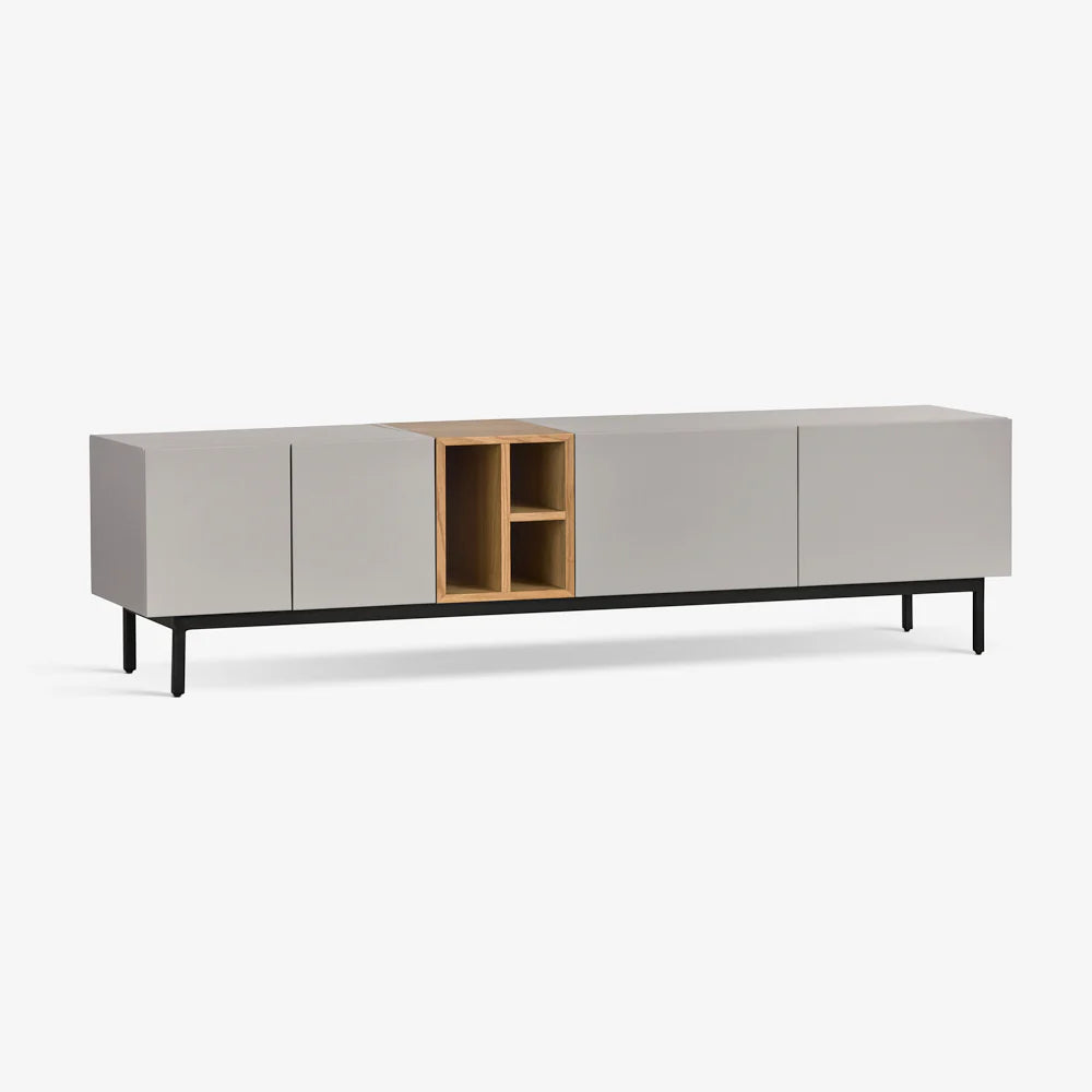 Modern Minimalist TV Cabinet with Storage and Decorative Display | Stylish Modern TV Cabinet with Ample Storage and Decorative Display Space