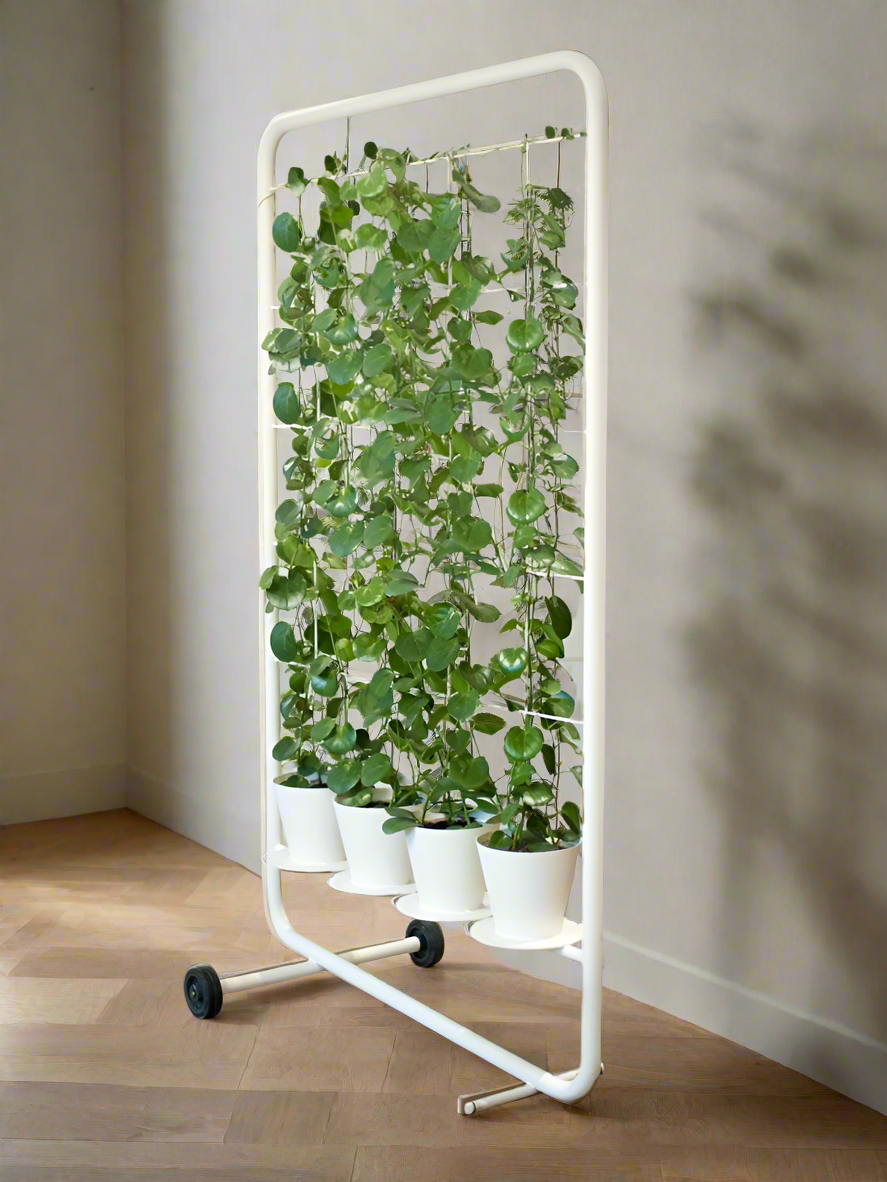 Portable Vertical Planter Stand with Wheels for Indoor and Outdoor Plants