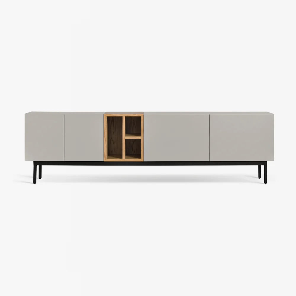 Modern Minimalist TV Cabinet with Storage and Decorative Display | Stylish Modern TV Cabinet with Ample Storage and Decorative Display Space