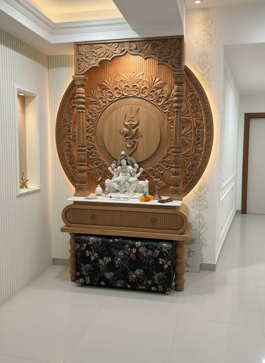 Modern Design Pooja Mandir Temple