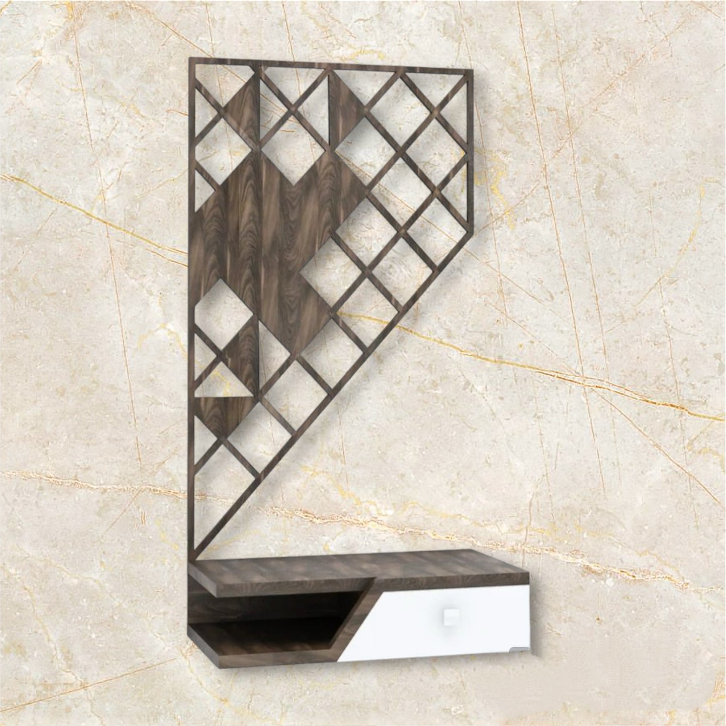 Modern Design Teak Wood Pooja Temple, Mandir for Home and Office