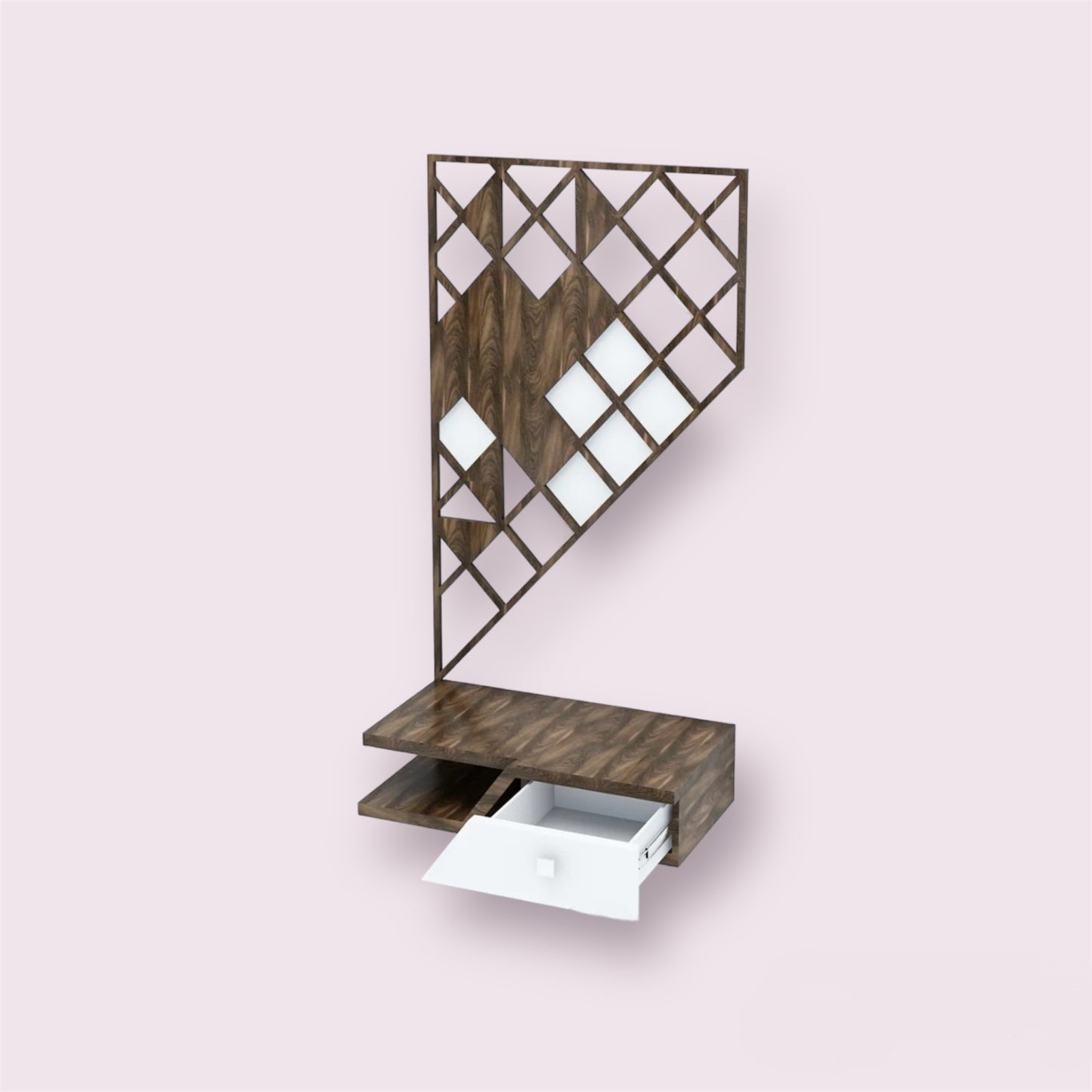 Modern Design Teak Wood Pooja Temple, Mandir for Home and Office