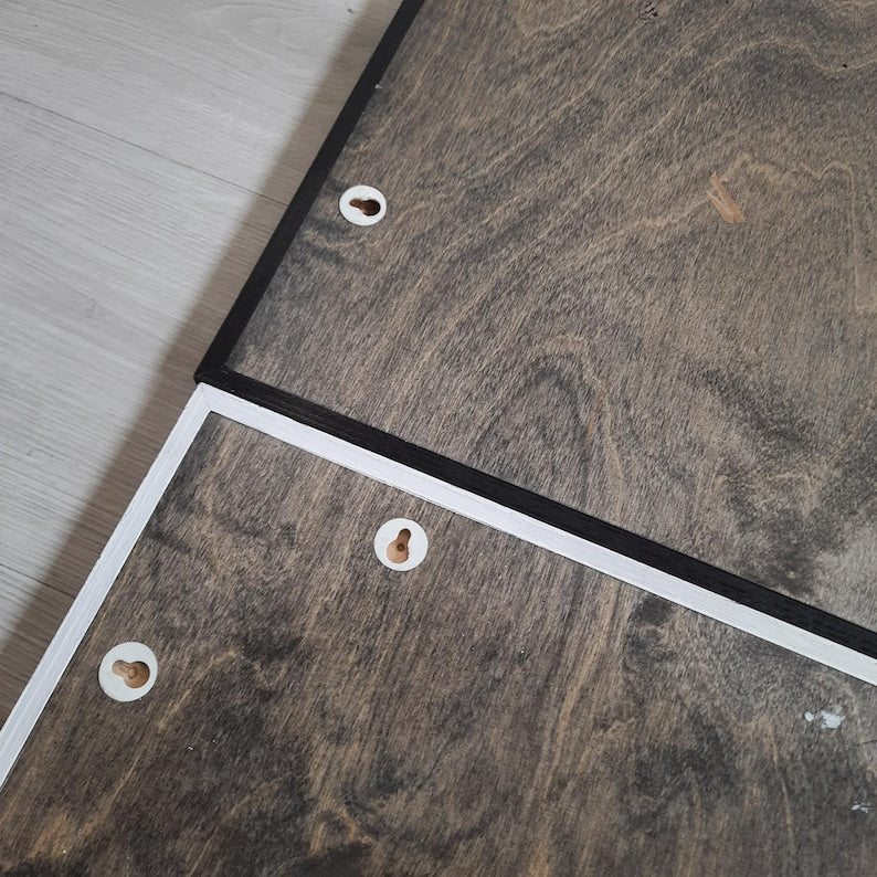 Black and White Wooden Wall Art, Wood Wall Decor, Rustic Wall Art For Your Office & Home