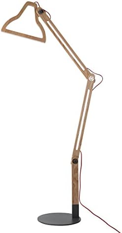 Modern Adjustable Wooden LED Floor Lamp with Minimalist Design