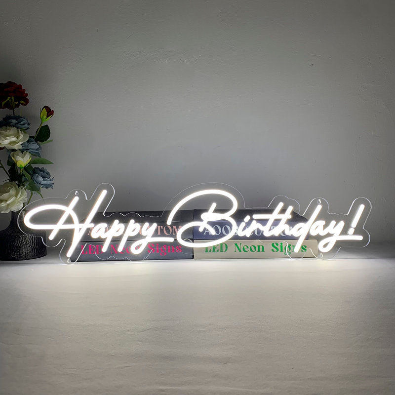 Happy Birthday Neon Sign