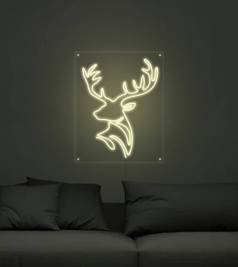 Deer Neon Signs For Home Decor