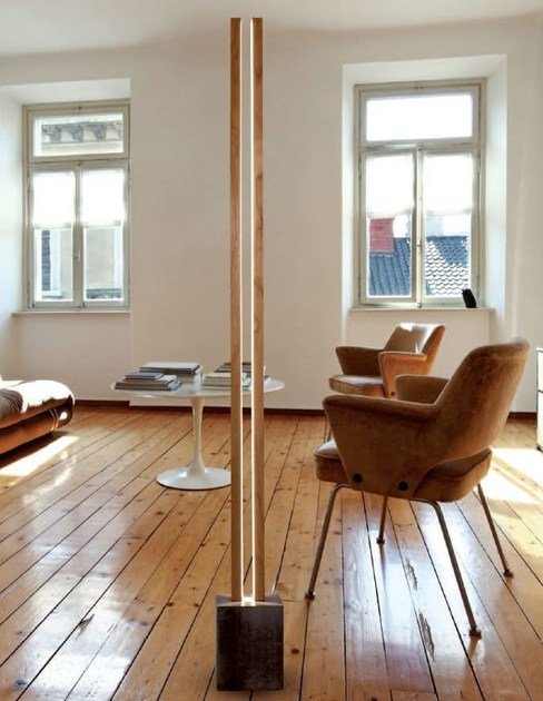 Modern Minimalist Wooden Floor Lamp with Dual Light Design | Elegant Wooden Floor Lamp with Minimalist Dual-Light Design for Modern Interiors