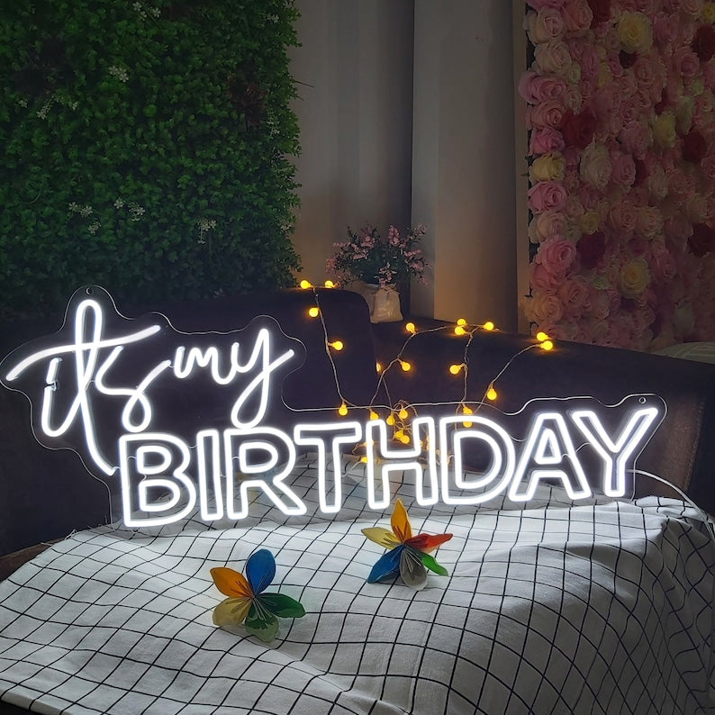 It's My Birthday Neon Sign light