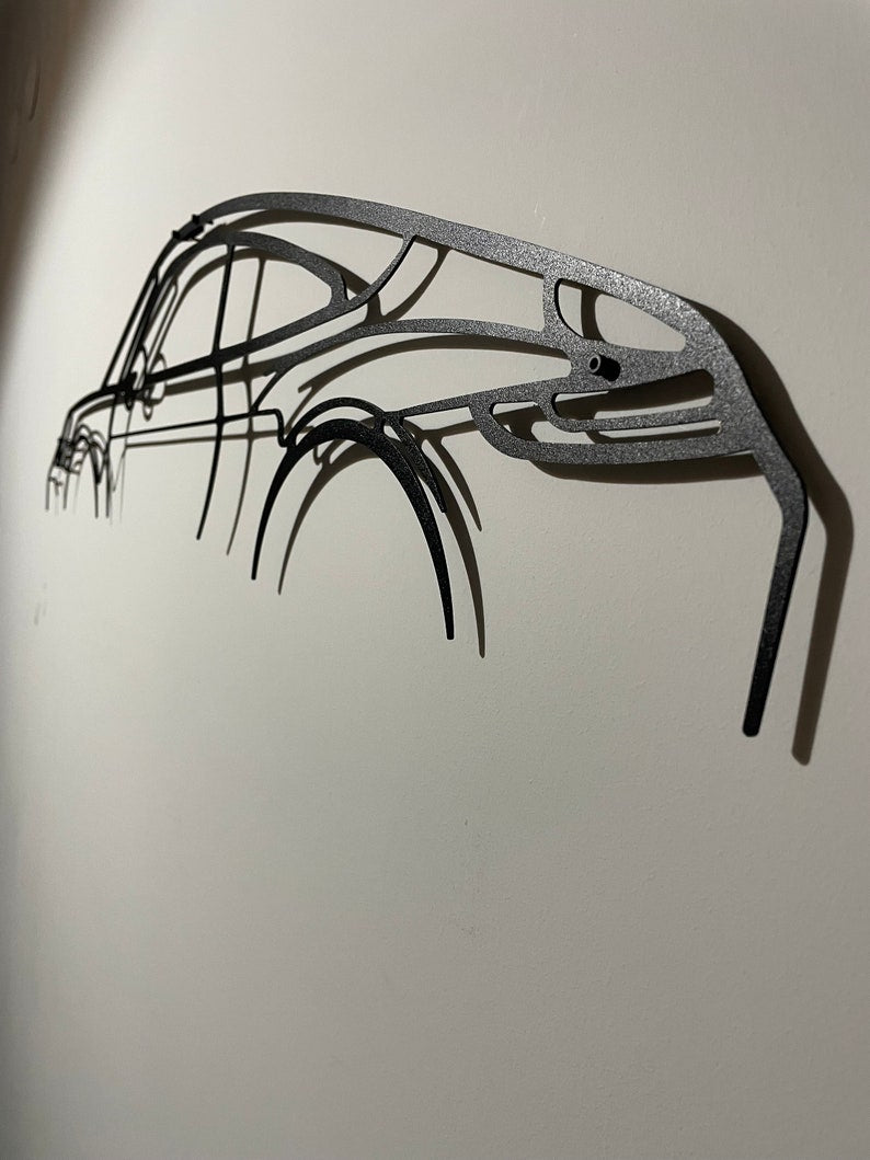Minimalist Porsche Metal Car Wall Art for Modern Home Decor | Porsche Sports Car Metal Wall Art Decor, Metal Wall Art, Metal Wall Decor, Automotive(24×8)