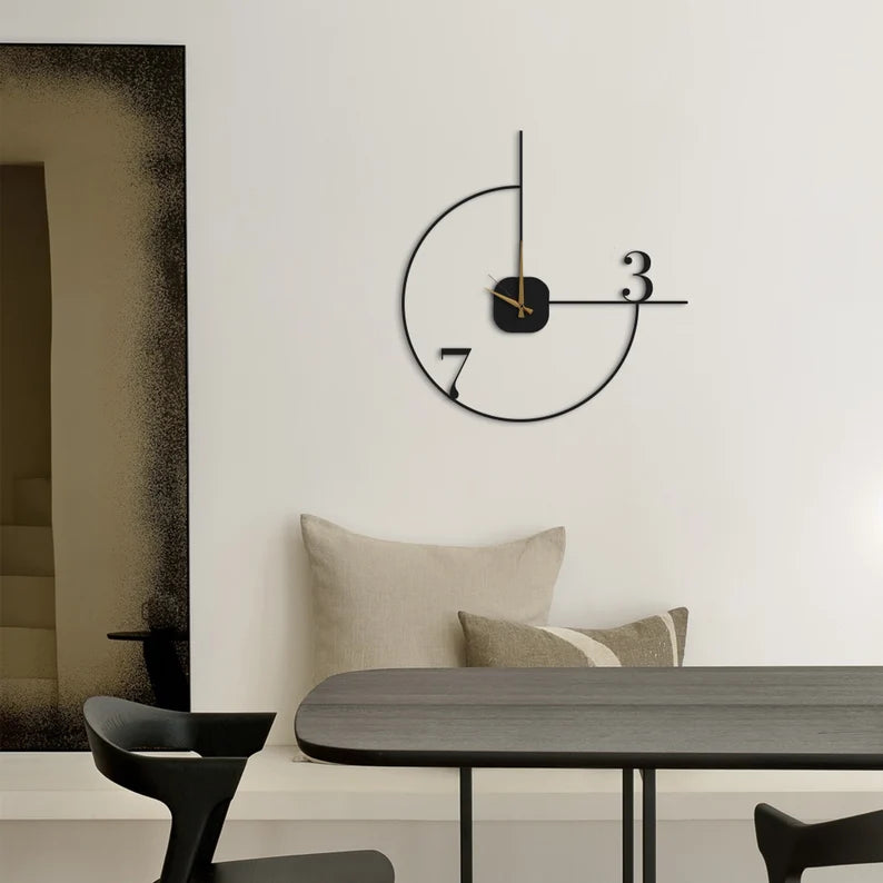 Modern Minimalist Wall Clock Decor photo