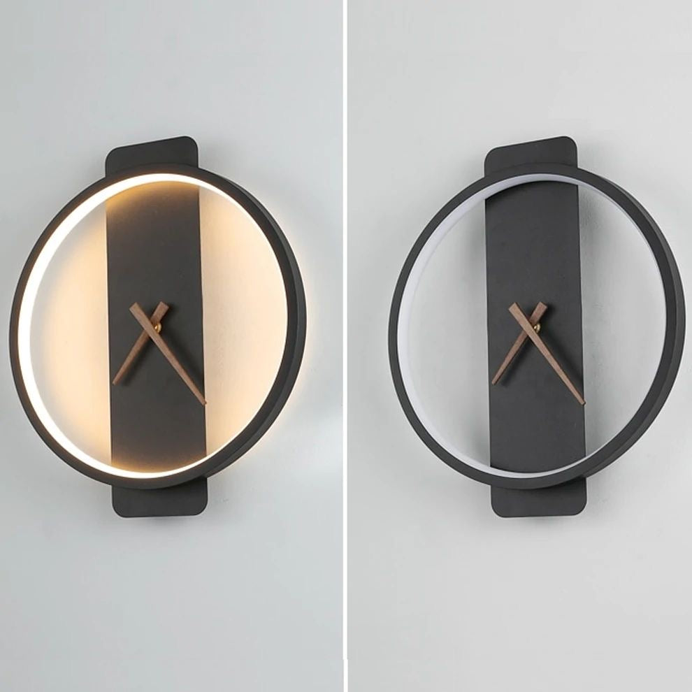 Modern LED Wall Clock with Minimalist Design and Ambient Lighting – Pe ...