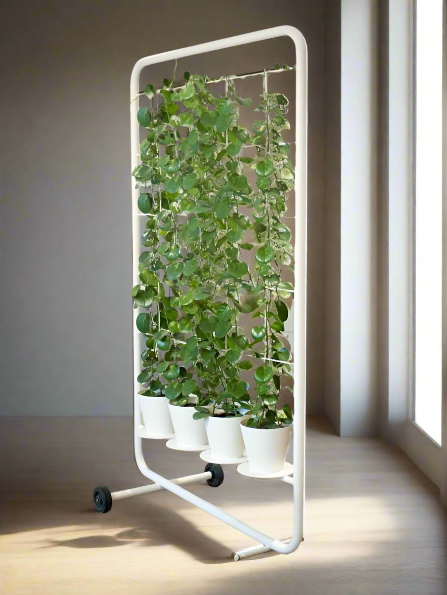 Portable Vertical Planter Stand with Wheels for Indoor and Outdoor Plants