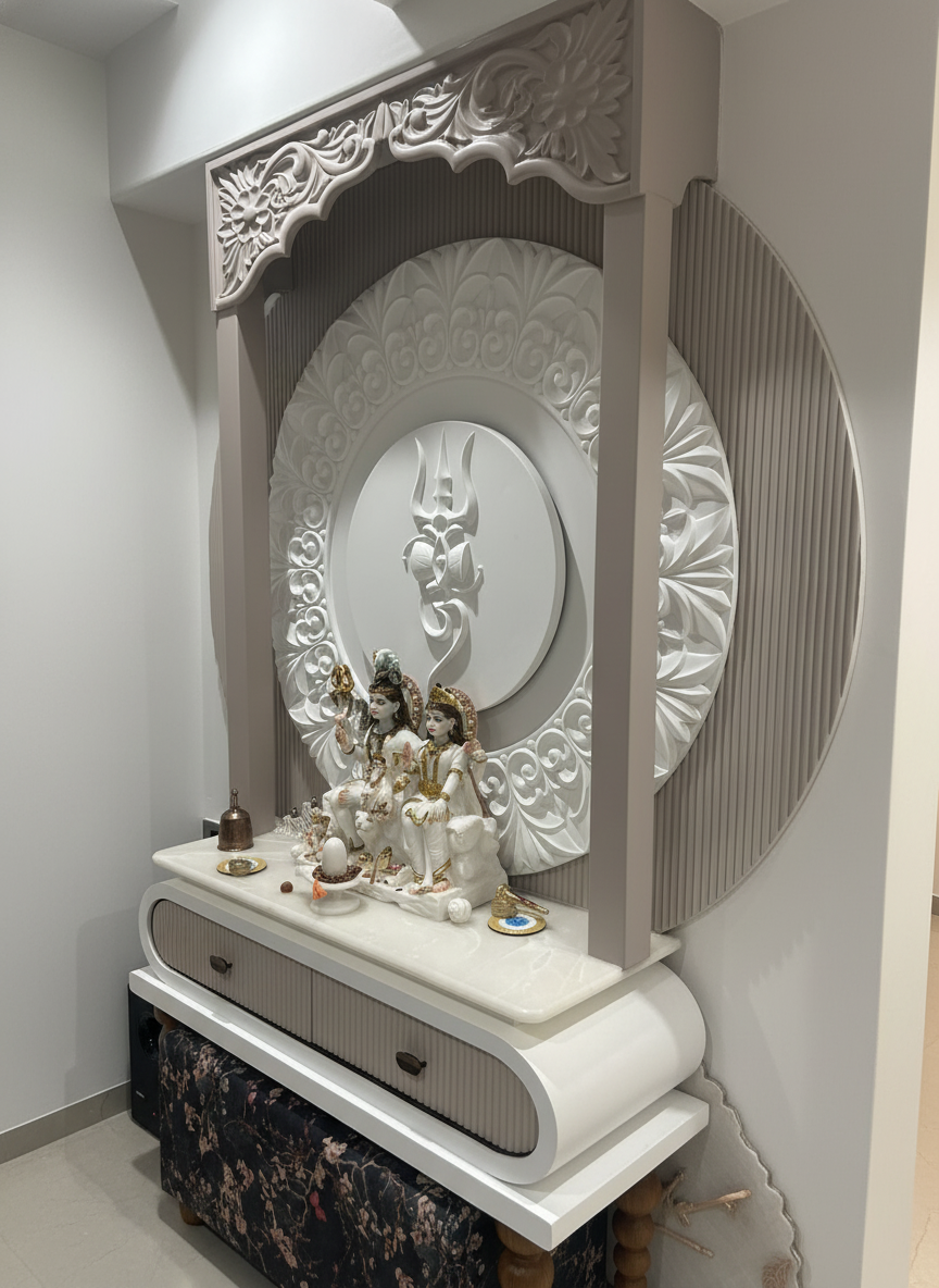 Modern Design Pooja Mandir Temple