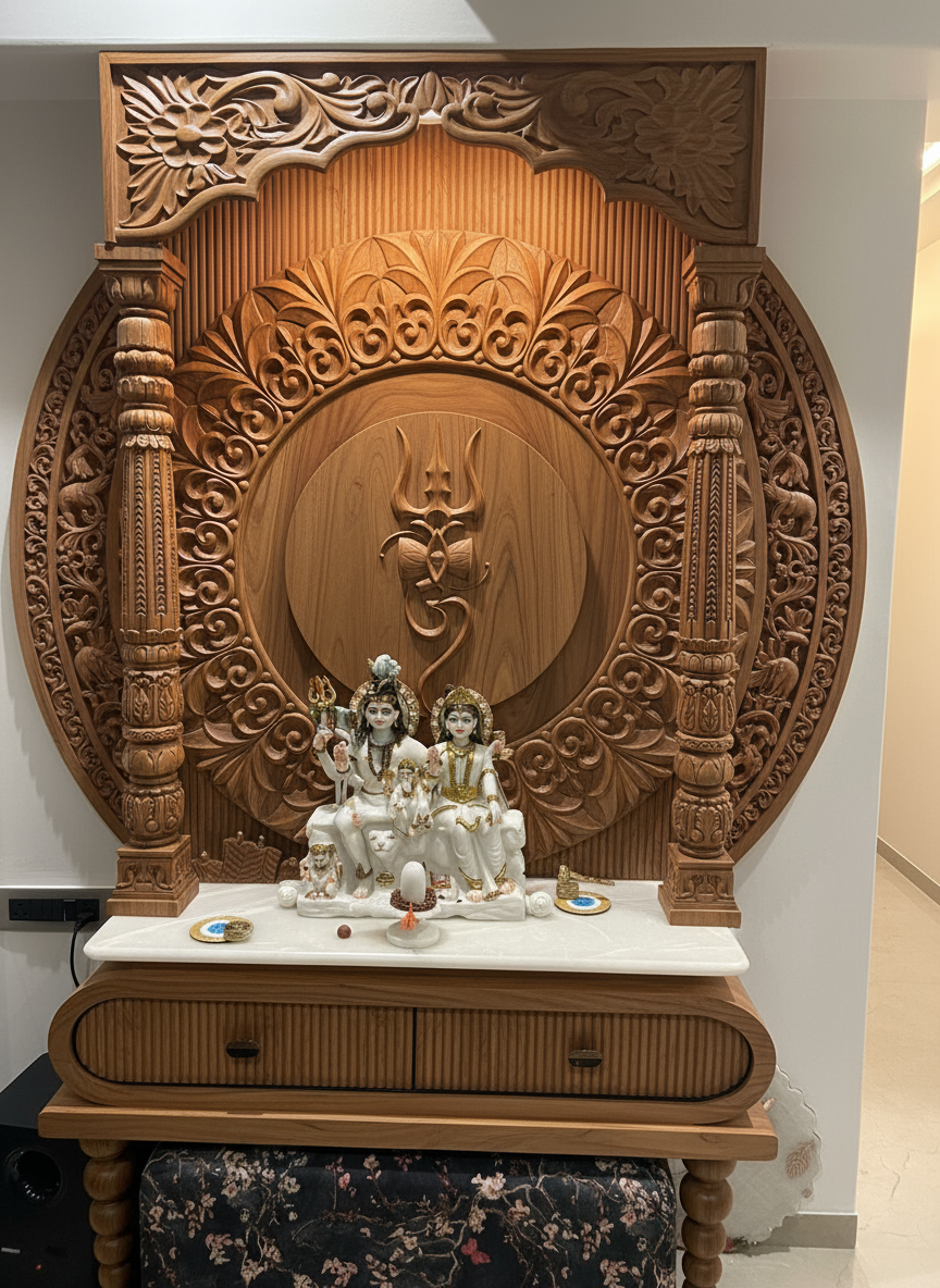 Modern Design Pooja Mandir Temple