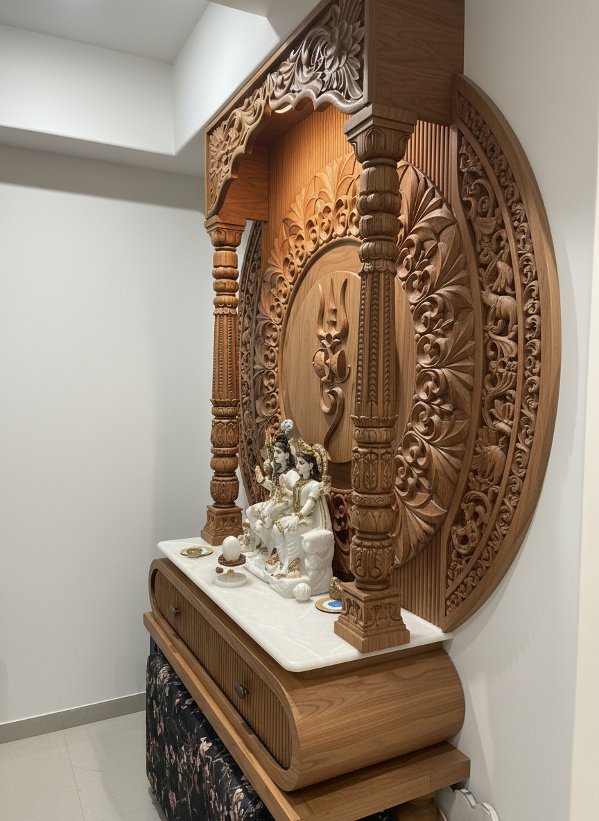 Modern Design Pooja Mandir Temple