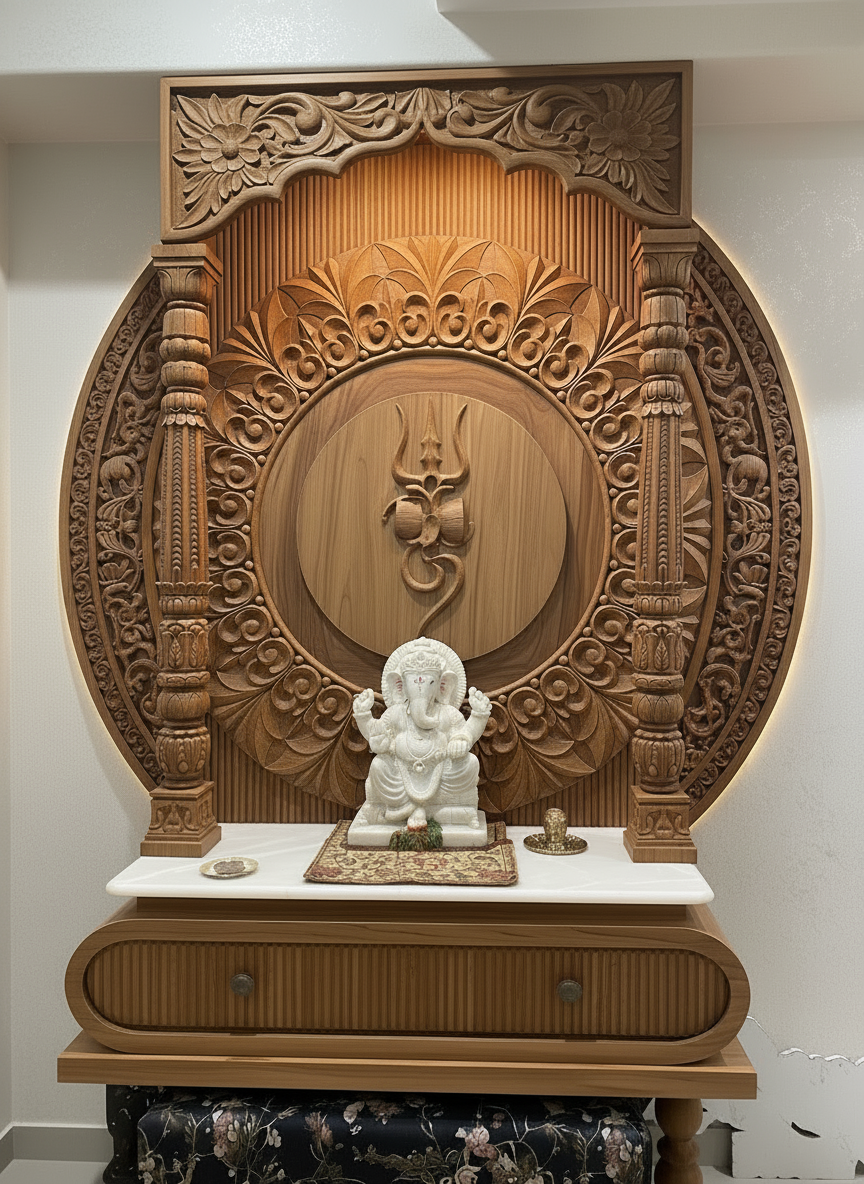 Modern Design Pooja Mandir Temple