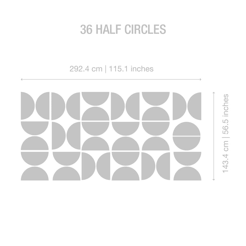 3D Half-Circles Wall Art For Home & Office Decor