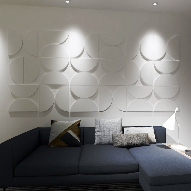 3D Half-Circles Wall Art For Home & Office Decor
