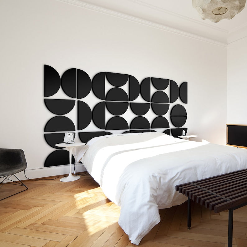 3D Half-Circles Wall Art For Home & Office Decor