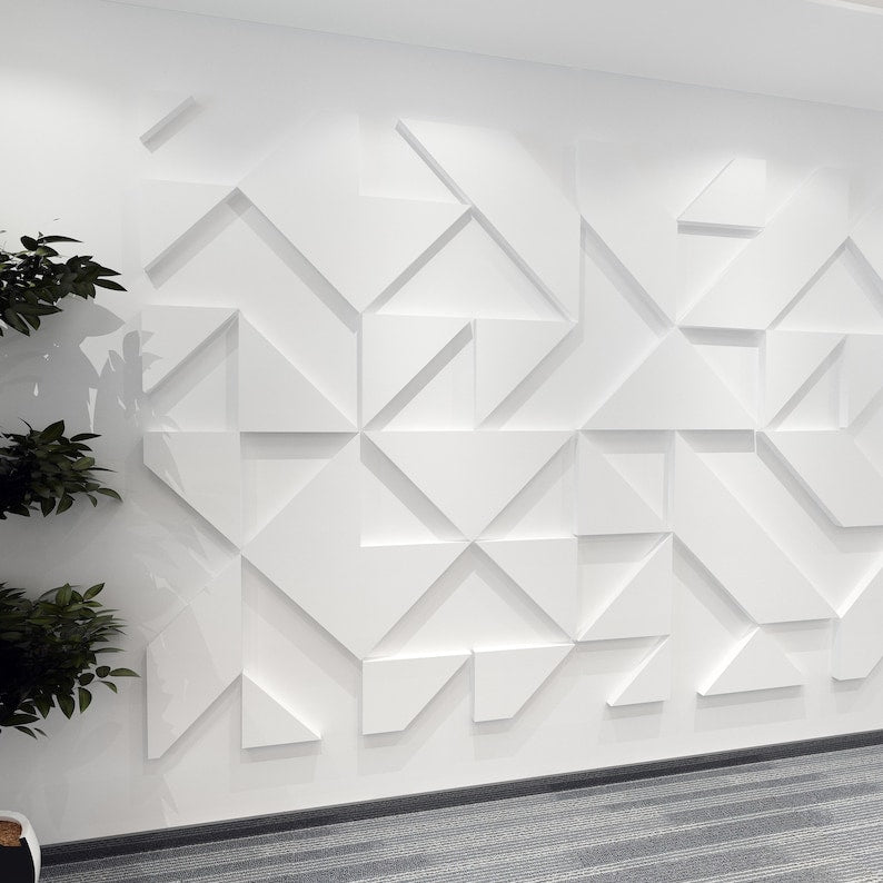 3D Geometric Forms Wall Decor For Home & Office Decor