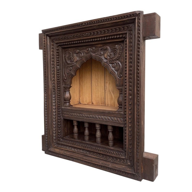 Handcrafted Wooden Jharokha | Traditional Wall Decor for Home