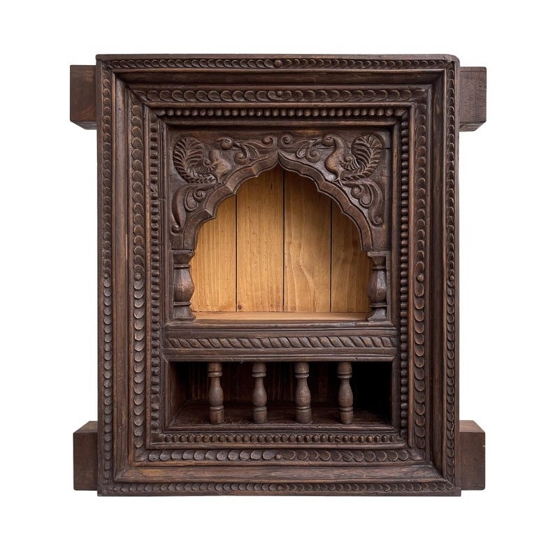 Handcrafted Wooden Jharokha | Traditional Wall Decor for Home