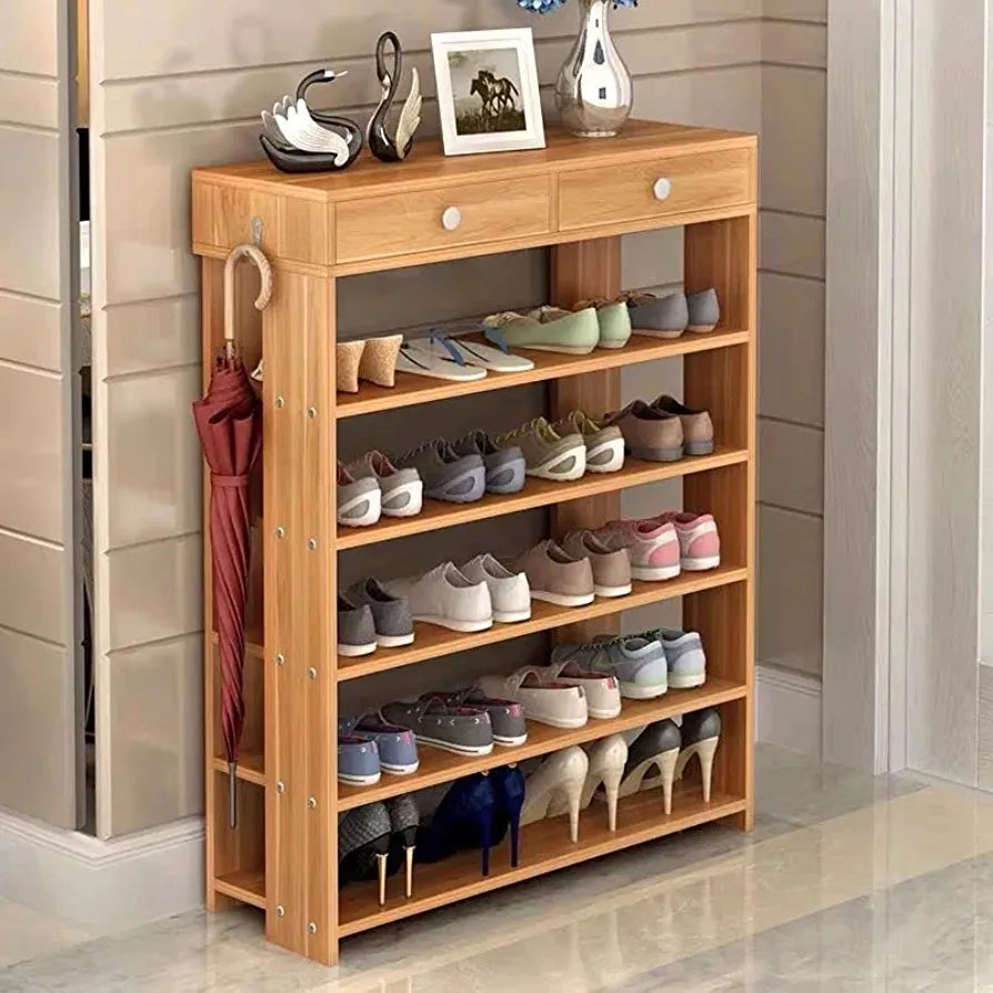 Wooden 2025 shoe shelf
