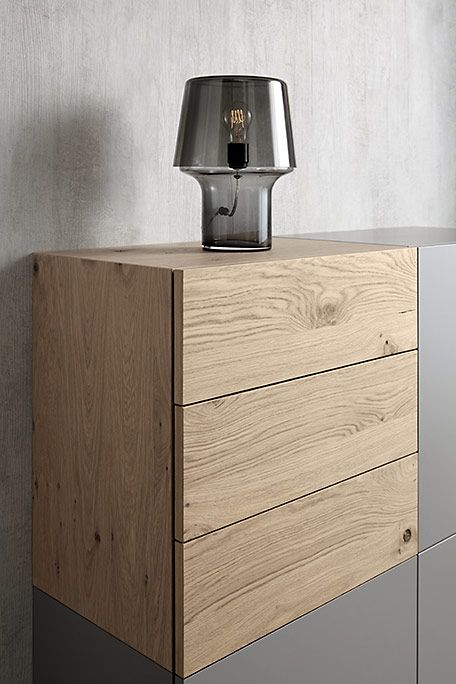 Modern Grey and Wood Corner Storage Cabinet with Minimalist Design - Stylish Grey and Wood Storage Cabinet for Modern Interiors