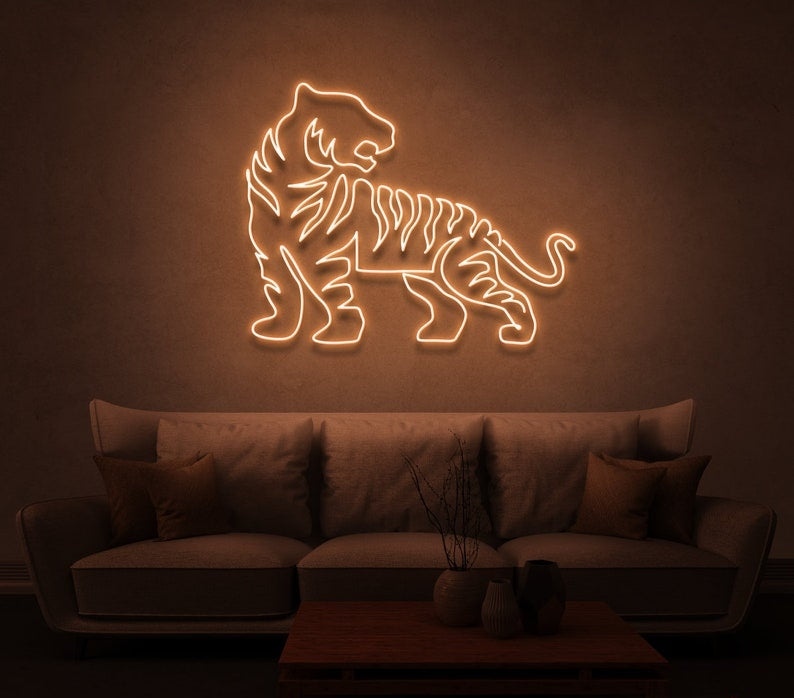 Tiger Neon Sign For Decor