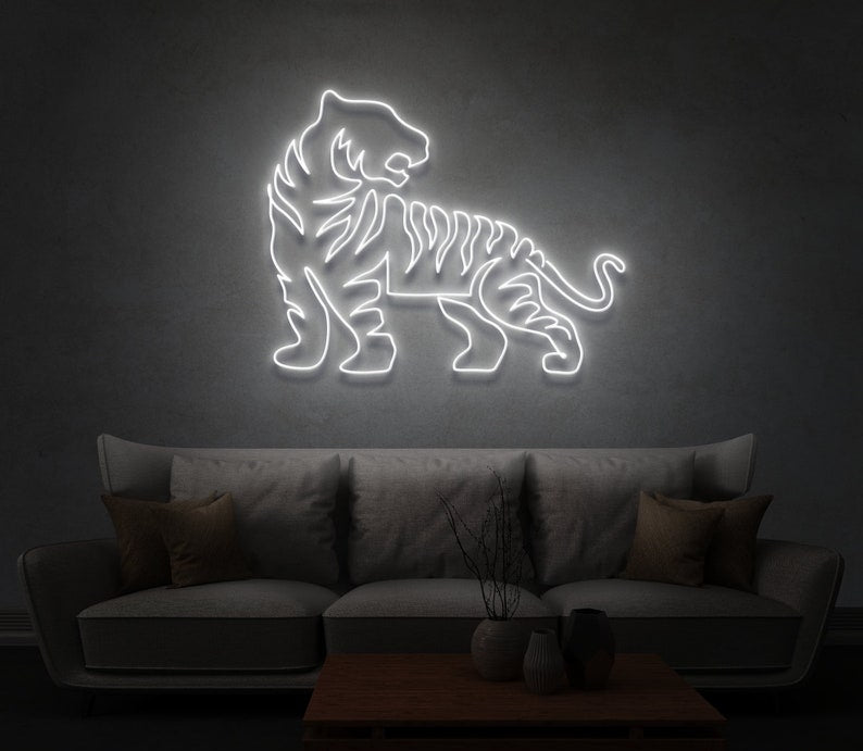 Tiger Neon Sign For Decor