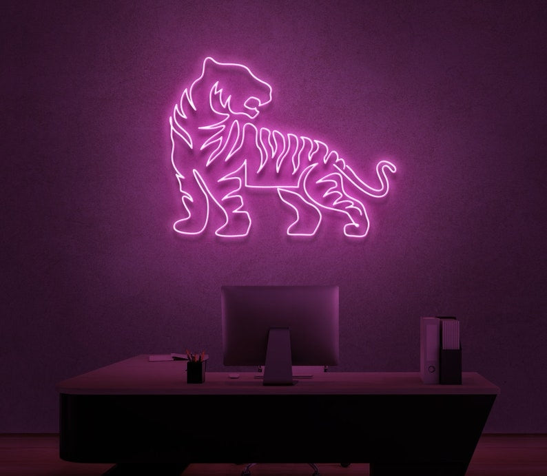 Tiger Neon Sign For Decor