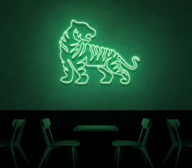 Tiger Neon Sign For Decor