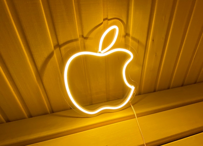 Apple Logo LED Mini Neon Sign Wall Art Decor – squaro™