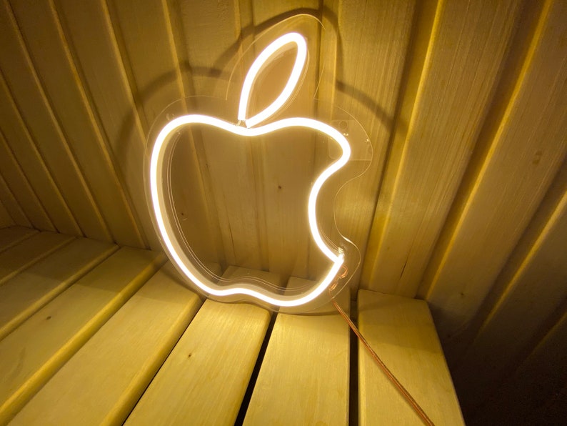 Apple Logo LED Mini Neon Sign Wall Art Decor – squaro™