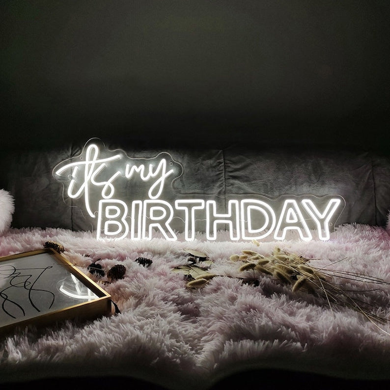 It's My Birthday Neon Sign light