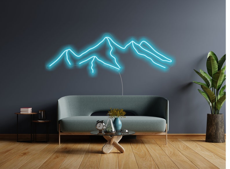 Mountain Neon Sign Decor