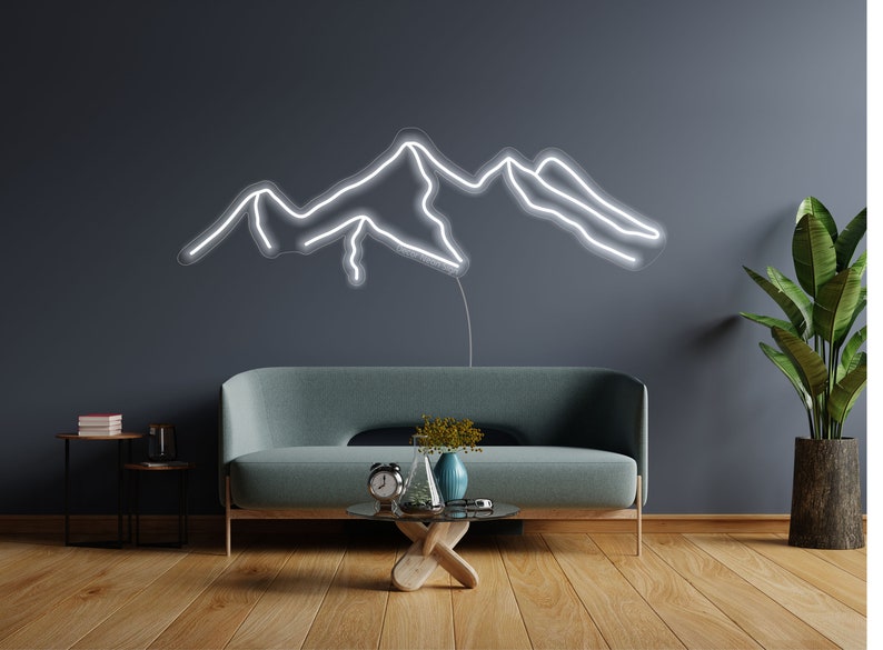 Mountain Neon Sign Decor