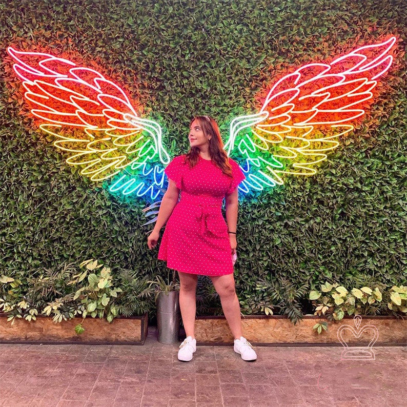 Macaw Angel Wings Neon Signs