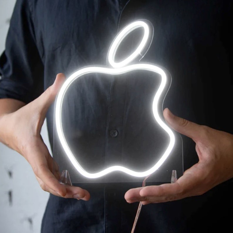 ﻿Apple Logo LED Mini Neon Sign