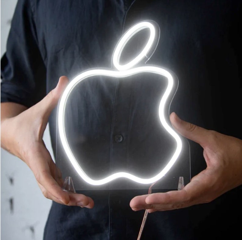 ﻿Apple Logo LED Mini Neon Sign