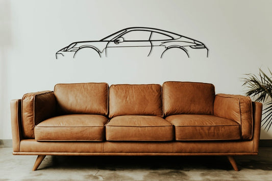Minimalist Porsche Metal Car Wall Art for Modern Home Decor | Porsche Sports Car Metal Wall Art Decor, Metal Wall Art, Metal Wall Decor, Automotive(24×8)