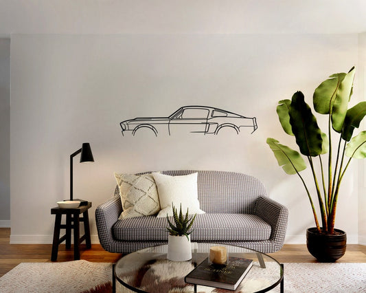 Classic Car Mustang 1967 Metal Wall Art for Stylish Living Room Decor | Mustang 1967 Metal Wall Art Decor, Metal Wall Art, Metal Wall Decor, Automotive (24×8)