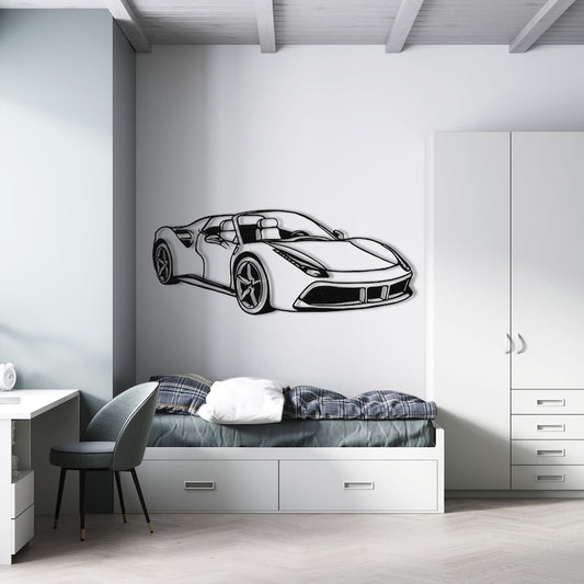 Luxury Ferrari Sports Car Metal Wall Art – Modern Automotive Home Decor | Ferrari Sports Car Metal Wall Art Decor, Metal Wall Art, Metal Wall Decor, Automotive(24×10)