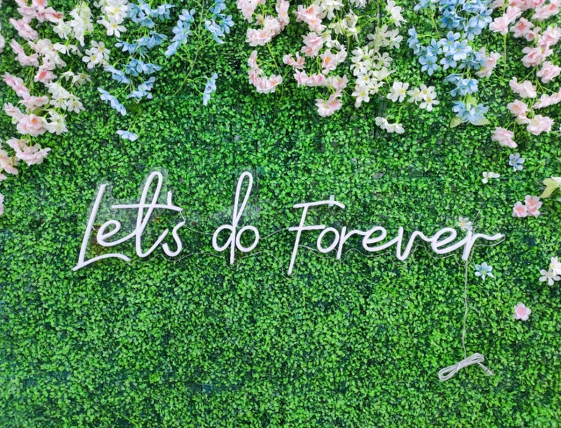 Let's Do Forever Neon Sign Art Decor